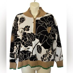 Anthropologie Maeve “Montana” mock neck half zip. EUC. Size small